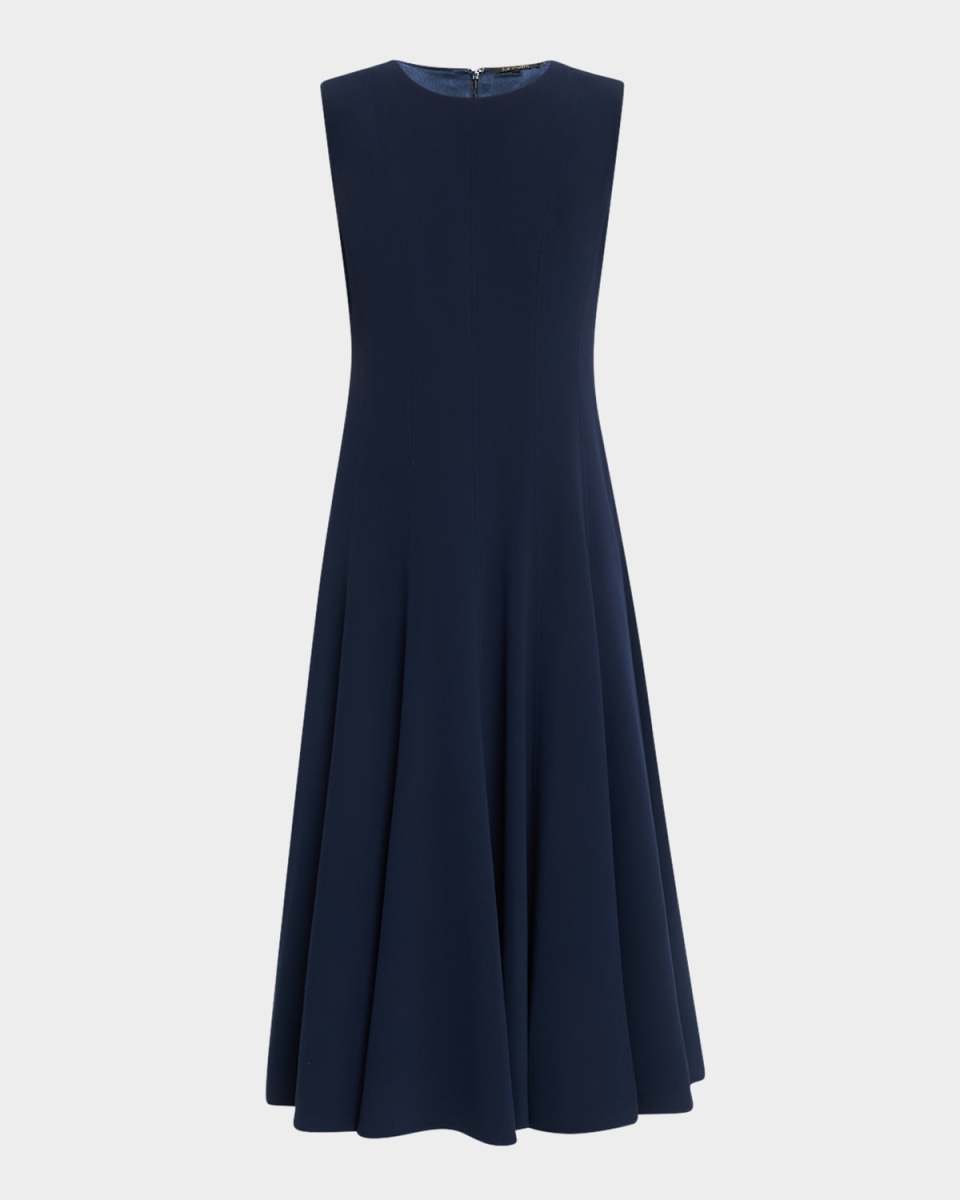 Zalea Sleeveless A-Line Midi Dress